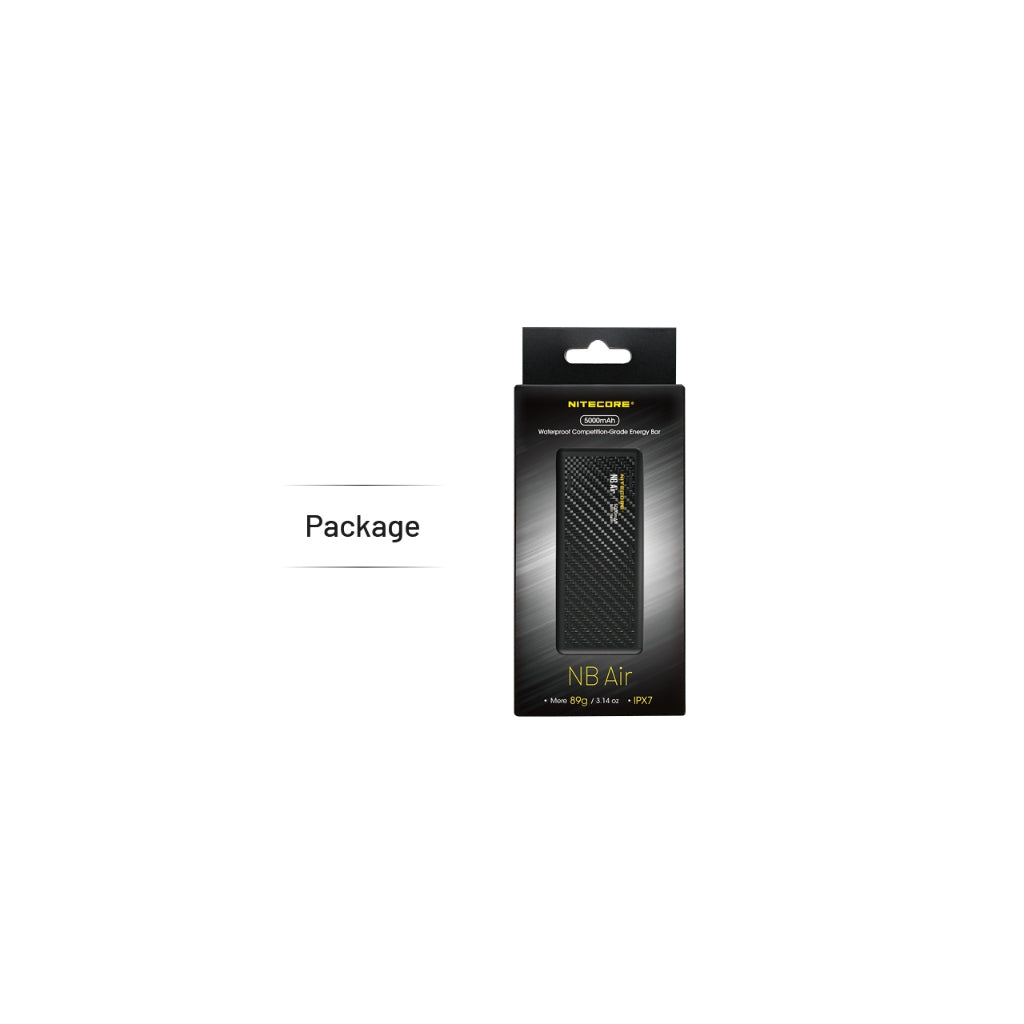 Nitecore NB Air Ultra Lightweight and Slim USB-C 5000mAh Power Bank 2.4A 18W