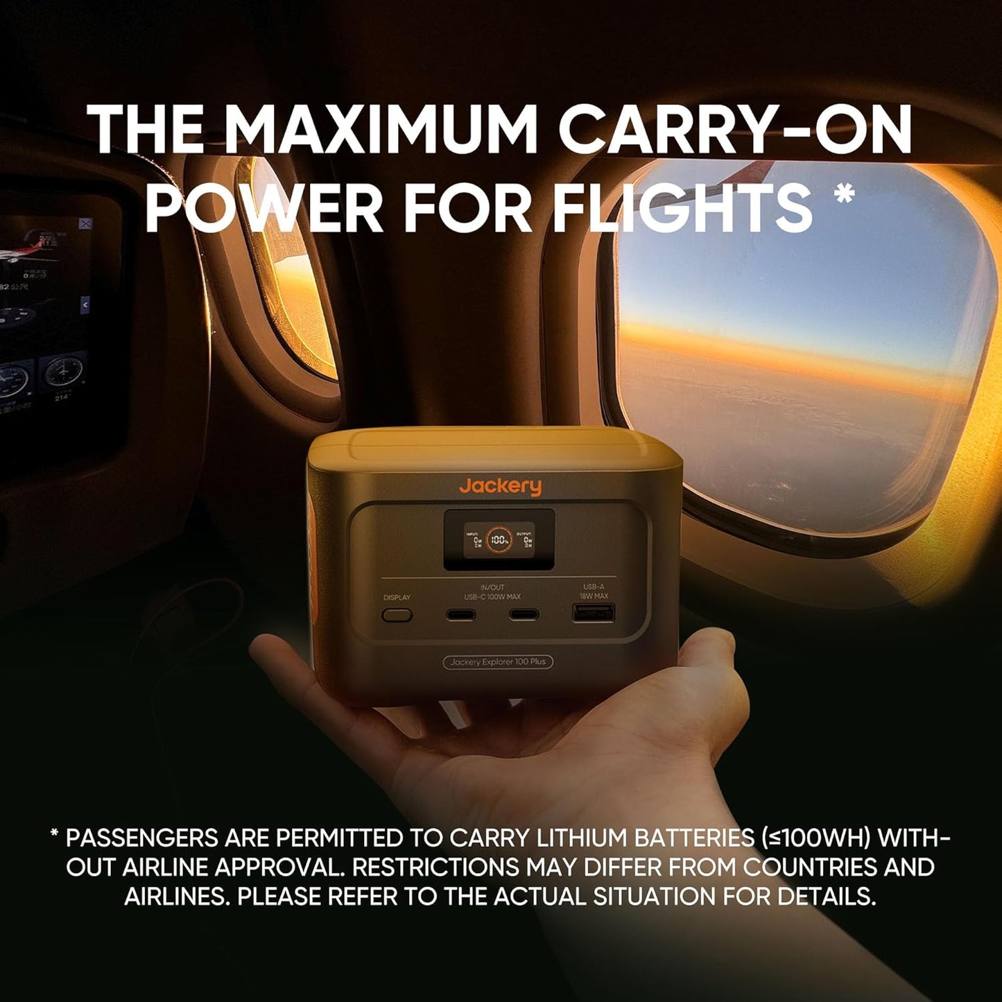 Jackery Explorer 100 Plus Portable Power Station - 9Wh LIFEPO4