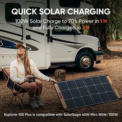 Jackery Explorer 100 Plus Portable Power Station - 9Wh LIFEPO4