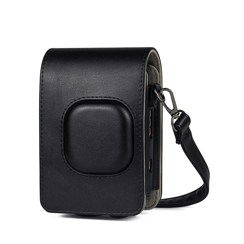 Fujifilm Instax Mini Liplay Printer PU Leather Sling Camera Bag Case with Strap