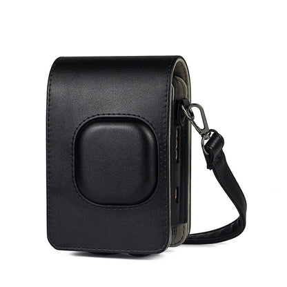 Fujifilm Instax Mini Liplay Printer PU Leather Sling Camera Bag Case with Strap