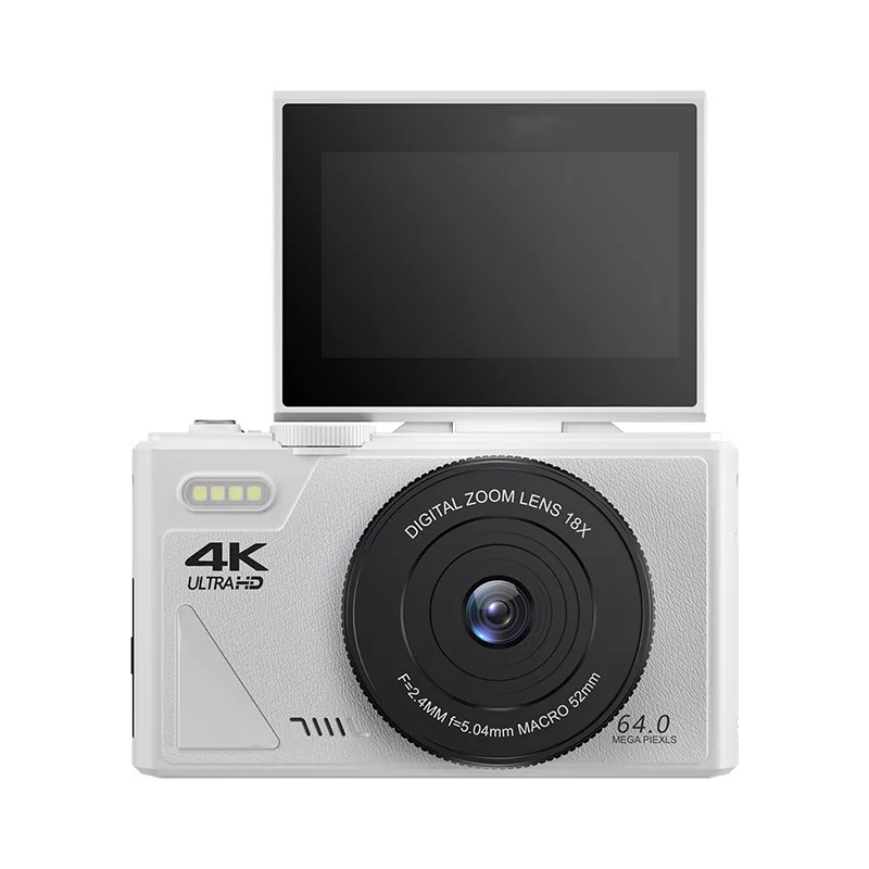 64MP Digital Camera 4K Video Vlogging YouTube Flip Screen 16X Zoom