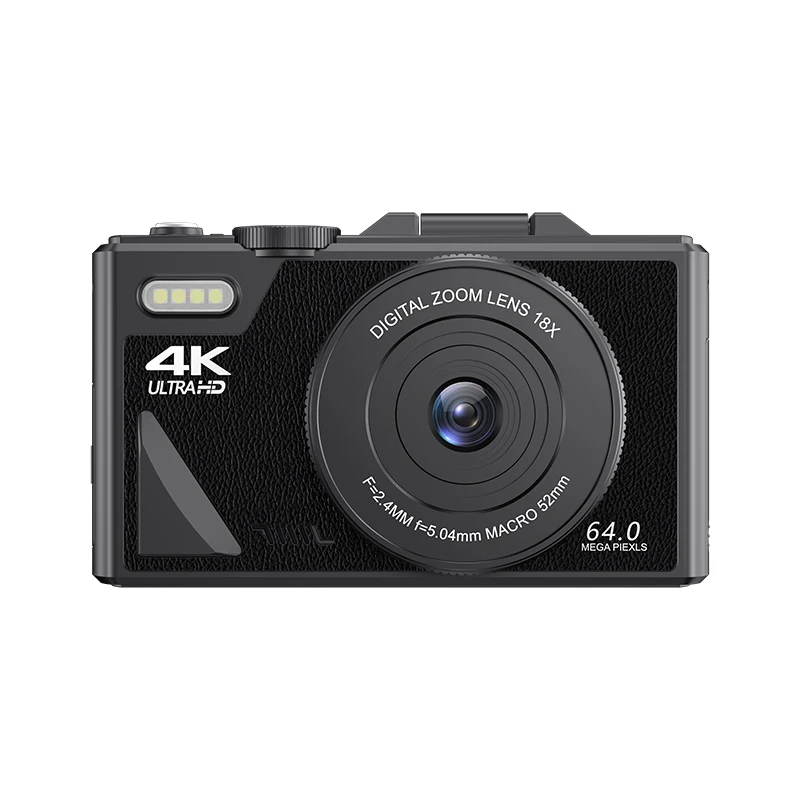 64MP Digital Camera 4K Video Vlogging YouTube Flip Screen 16X Zoom