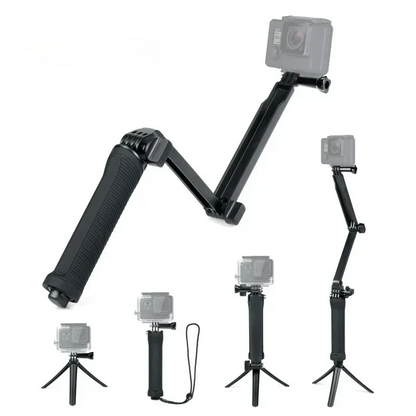 3 Way Monopod Tripod Selfie Stick Hand Grip Extension Arm for GoPro Action Camera