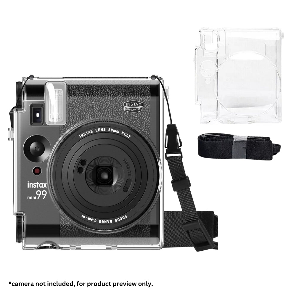 Fujifilm Instax Mini 99 Clear Protective Camera Case With Shoulder Strap