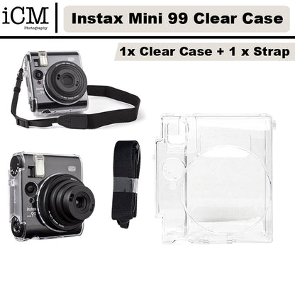 Fujifilm Instax Mini 99 Clear Protective Camera Case With Shoulder Strap
