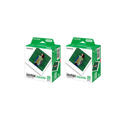 Fujifilm Instax Square Plain White Instant Film - 20 sheets