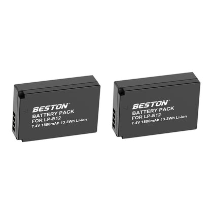 Beston Canon LP-E12 LP E12 replacement battery - 1 Year Warranty