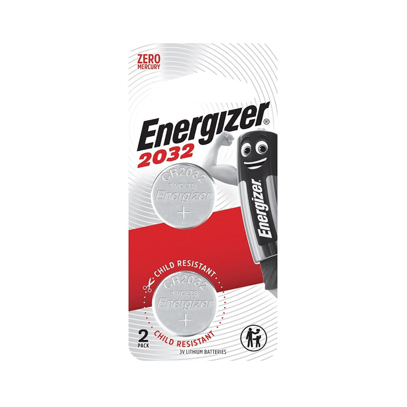 Energizer 2032 CR2032 Lithium Coin Battery 2 Piece Pack