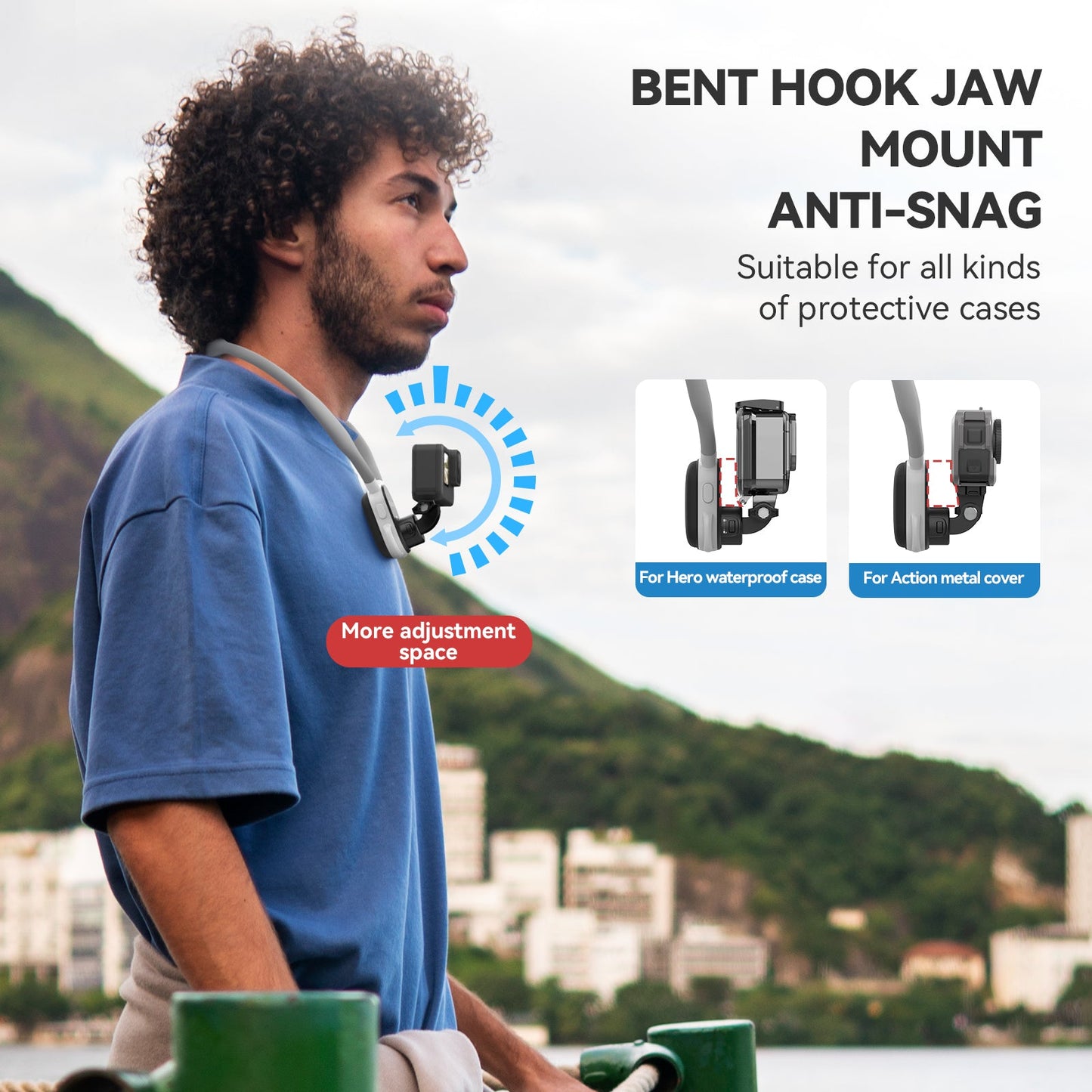 TELESIN Quick Release Neck Mount for Action Cameras 2.0