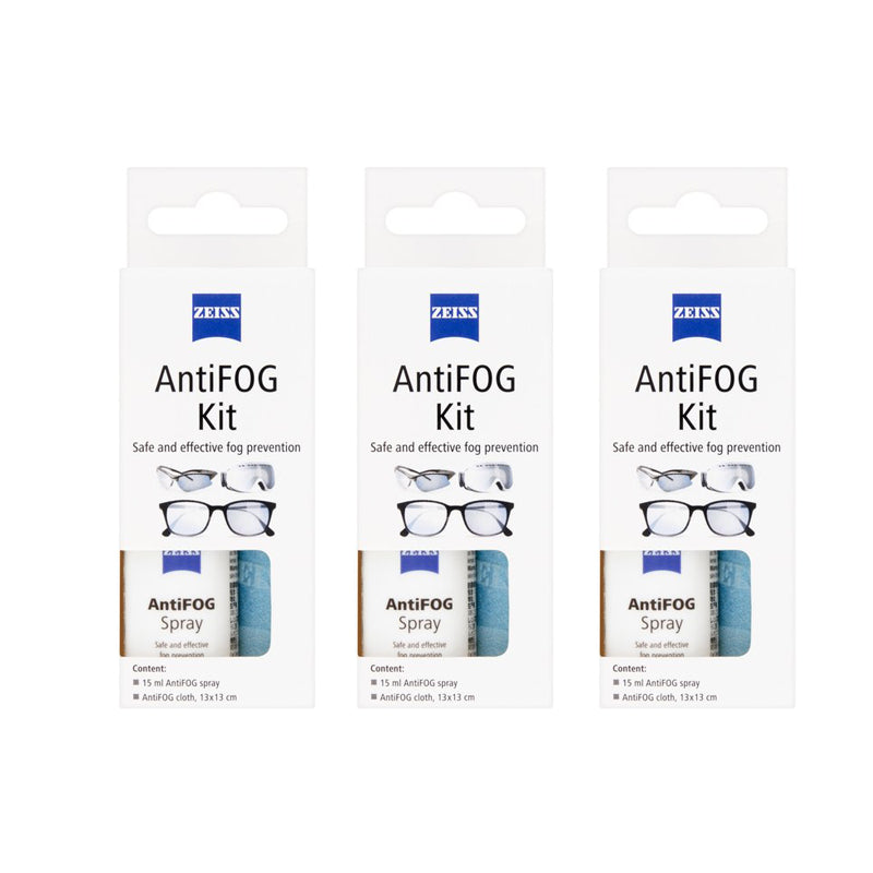ZEISS Anti Fog Kit (Anti-Fog Spray + Anti-Fog Cleaning Cloth) for spectacle Camera lenses