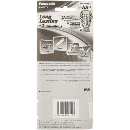 Panasonic Evolta AA 18pcs Alkaline Battery Bundle Pack