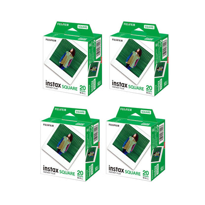 Fujifilm Instax Square Plain White Instant Film - 20 sheets