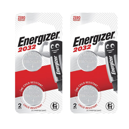 Energizer 2032 CR2032 Lithium Coin Battery 2 Piece Pack