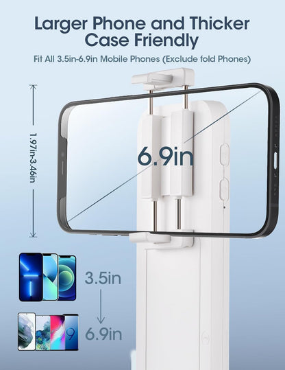 V10 Live Stream Overhead Photography 360° Foldable LED Mobile Phone Tripod Stand for youTube TikTok