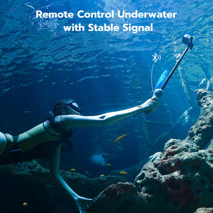 TELESIN Gopro underwater bluetooth remote control selfie stick up to 30m depth for GoPro 13 /12/11/10/9