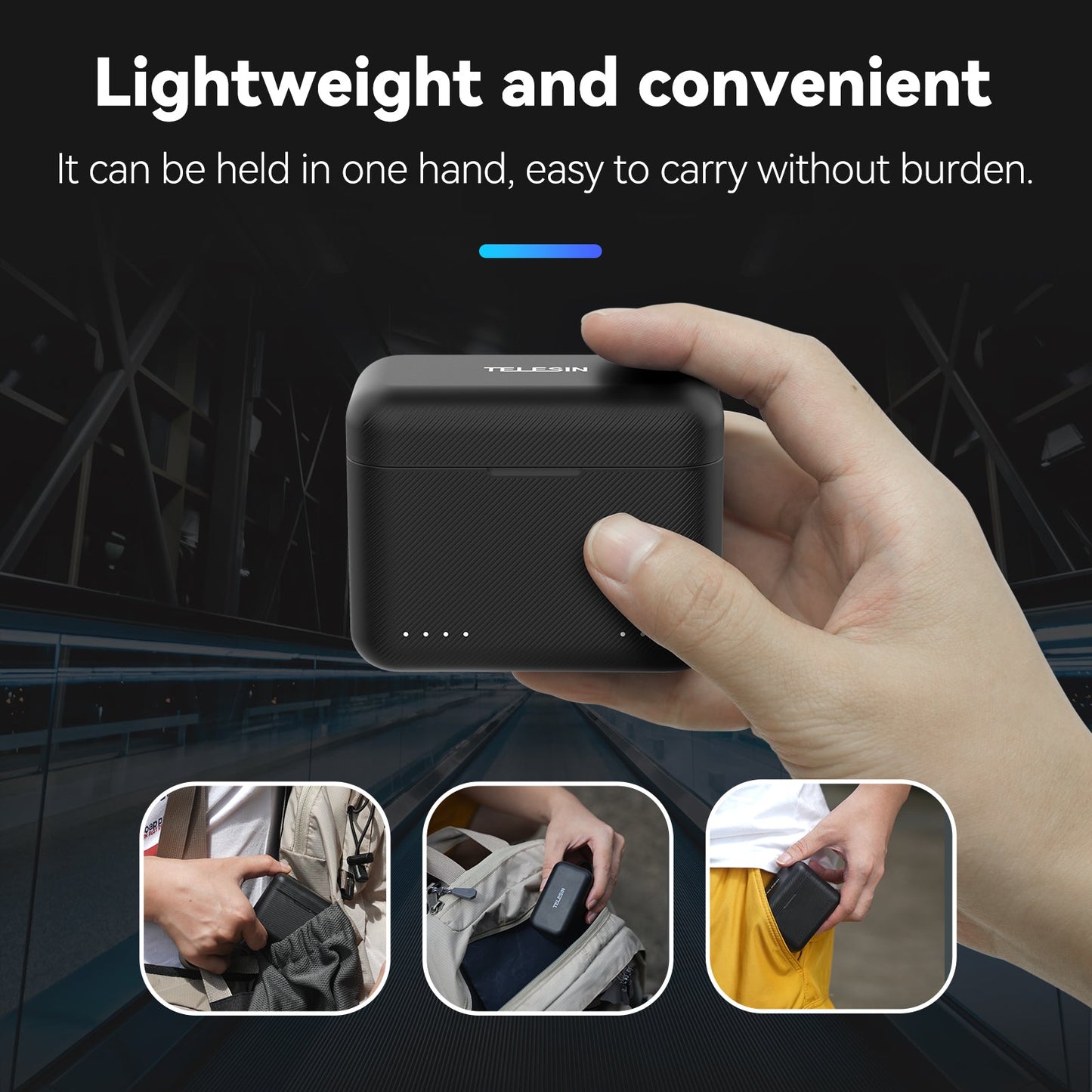 TELESIN Insta360 X4 Battery charging box dual slot