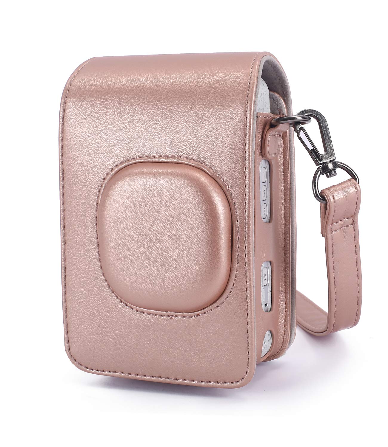 Fujifilm Instax Mini Liplay Printer PU Leather Sling Camera Bag Case with Strap
