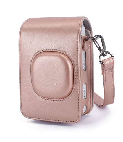 Fujifilm Instax Mini Liplay Printer PU Leather Sling Camera Bag Case with Strap