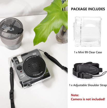 Fujifilm Instax Mini 99 Clear Protective Camera Case With Shoulder Strap