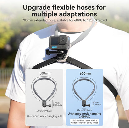 TELESIN Quick Release Neck Mount for Action Cameras 2.0