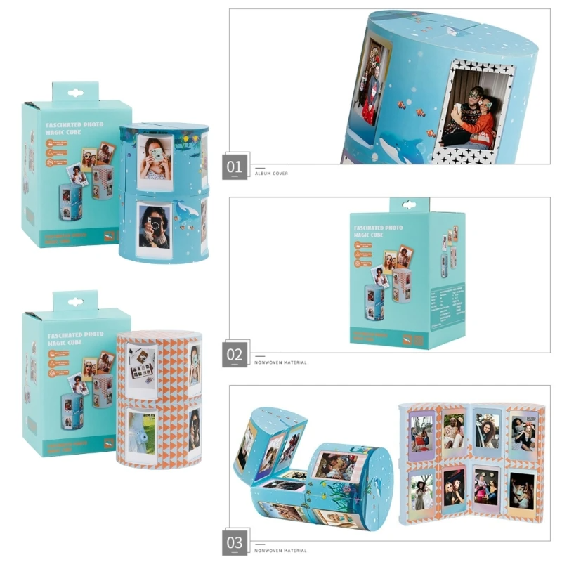 Instax Mini Film Photo Frame Magic Cube for FUJIFILM Instax mini film with 24-Slot