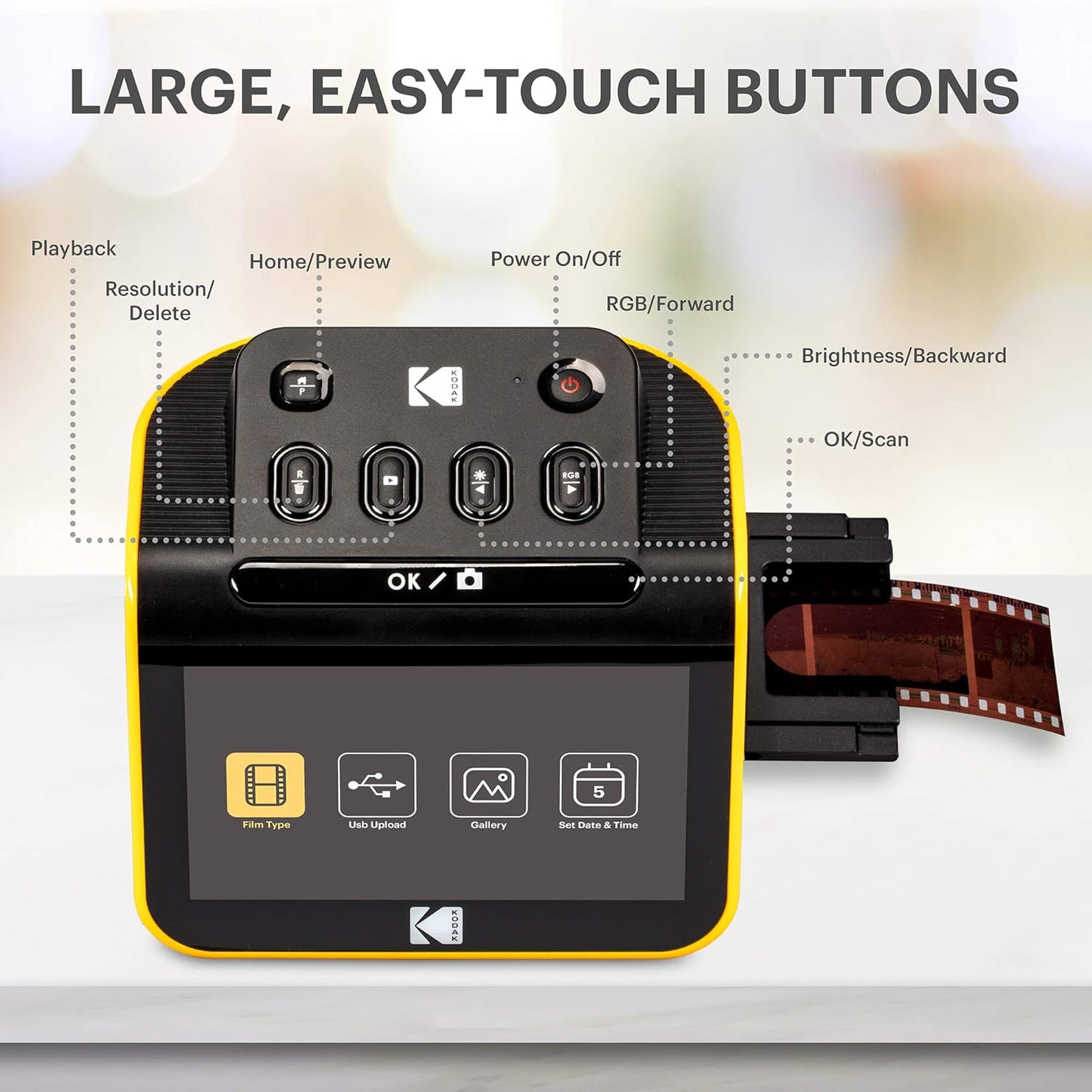 KODAK Slide N SCAN Film and Slide 35mm film Scanner 5” LCD Screen DIGITAL FILM SCANNER