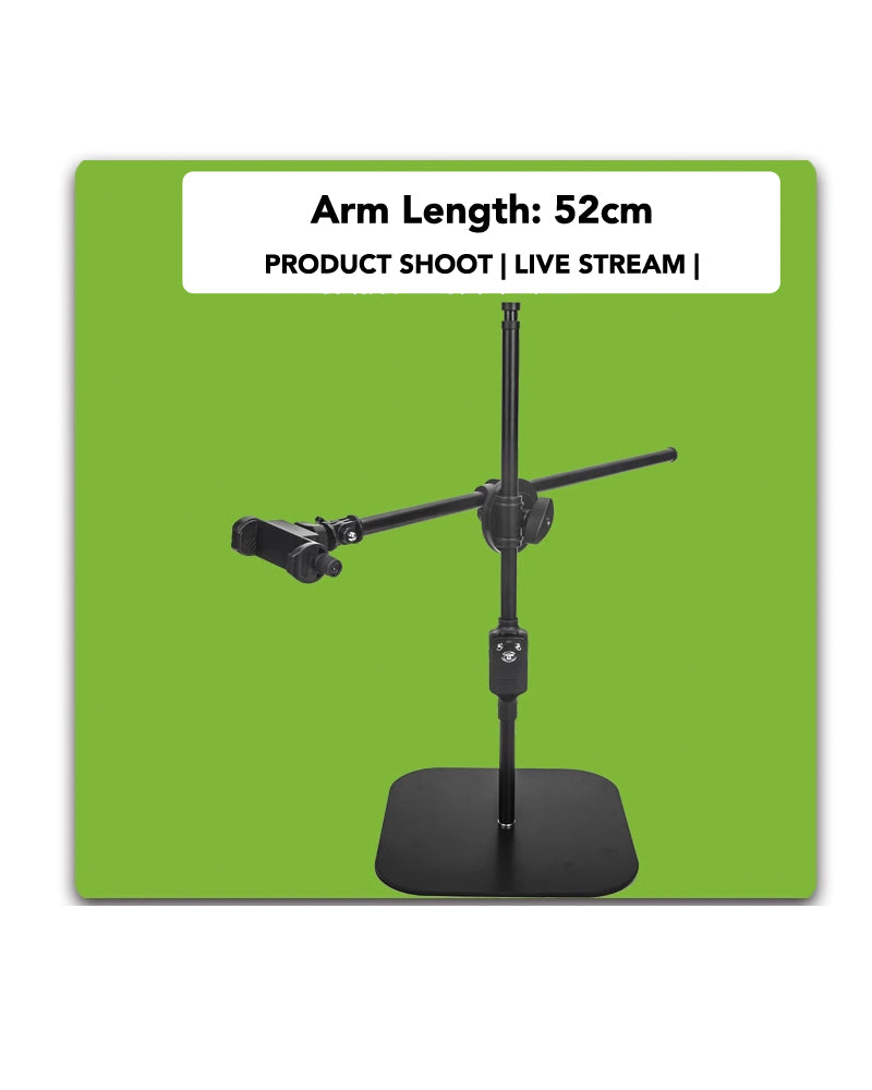 YUNTENG 828 Desktop RingLight LED Selfie Live Streaming Photography Stand with Bluetooth Remote Control