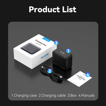 TELESIN Insta360 X4 Battery charging box dual slot