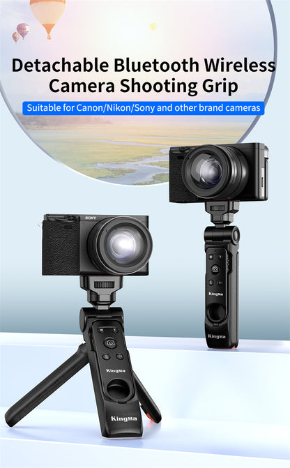 KingMa BM-SR4 Wireless Tripod Grip with Detachable Bluetooth Remote Control for Sony, Canon and Nikon Cameras