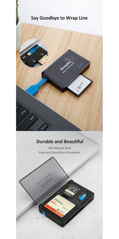KingMa USB 3.0 Card Reader SD/Micro SD/TF/CF/MS Compact Flash Card Card reader