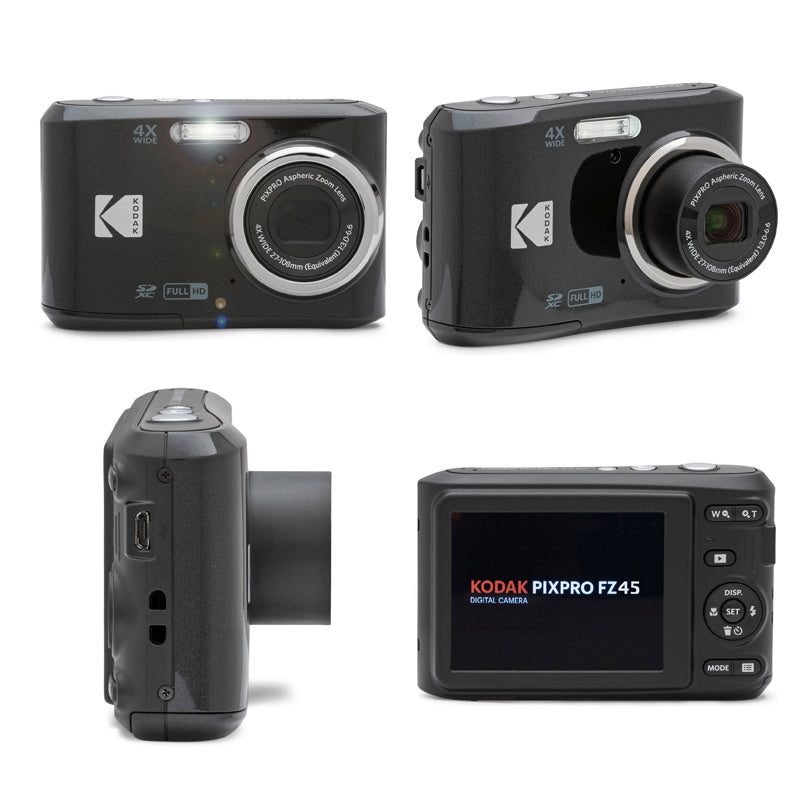 Kodak PIXPRO FZ45 Compact Digital Camera 4X Optical Zoom 27mm Wide Angle 1080P