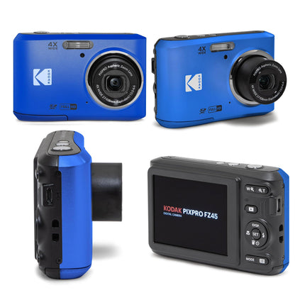 Kodak PIXPRO FZ45 Compact Digital Camera 4X Optical Zoom 27mm Wide Angle 1080P
