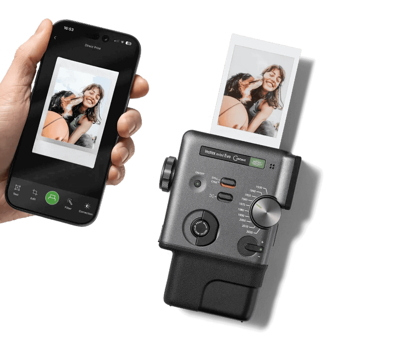 Fujifilm Instax Mini Evo Cinema Hybrid Instant Camera