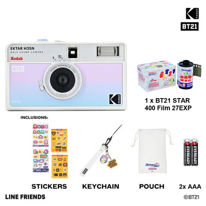 RETO KODAK EKTAR H35N Half Frame 35mm Film Camera BT21 EDITION