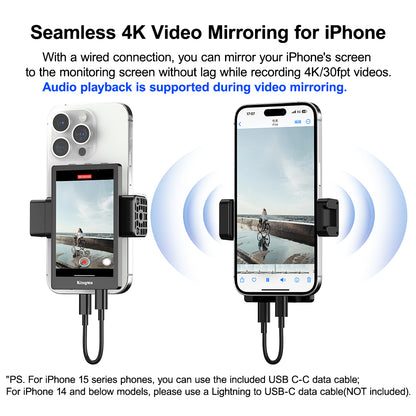 KingMa Selfie Wireless Monitor Screen Magnetic Vlogging PH01-Max Mount Kit for Mobile Phone