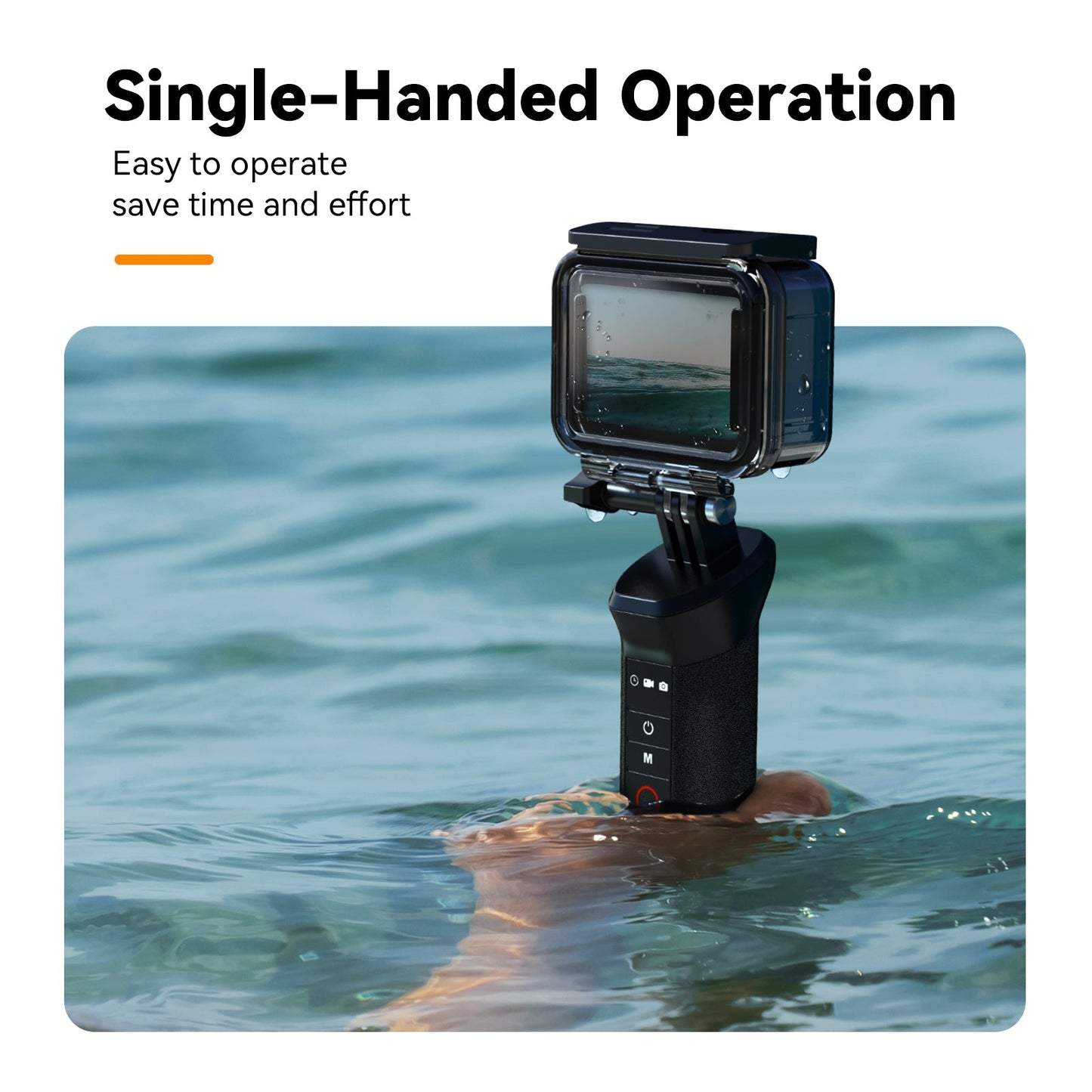TELESIN Gopro Floating Underwater Selfie Stick Float Handgrip Bluetooth Remote For Gopro Hero Action Camera
