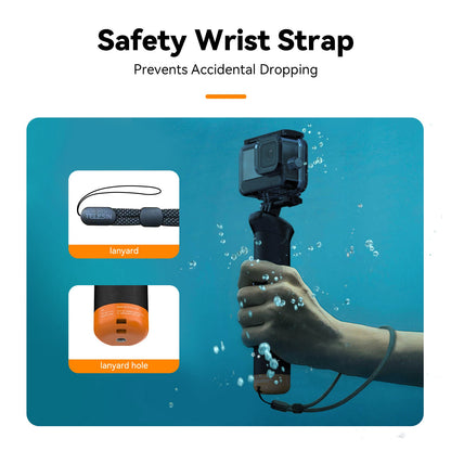TELESIN Gopro Floating Underwater Selfie Stick Float Handgrip Bluetooth Remote For Gopro Hero Action Camera