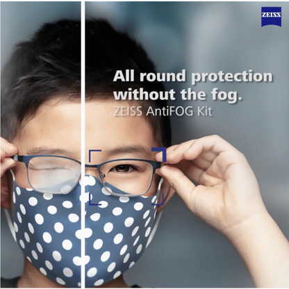 ZEISS Anti Fog Kit (Anti-Fog Spray + Anti-Fog Cleaning Cloth) for spectacle Camera lenses