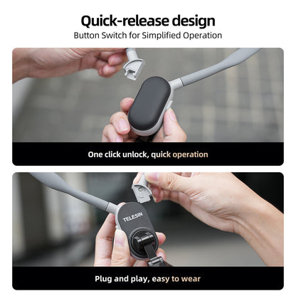 TELESIN Magnetic Neck Mount for Phones smartphone vlog