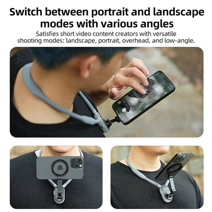 TELESIN Magnetic Neck Mount for Phones smartphone vlog