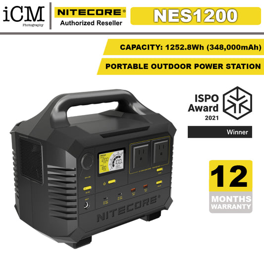 Nitecore NES1200 Portable Outdoor Power Station - 1252.8Wh (348,000mAh) - 1 Year Warranty