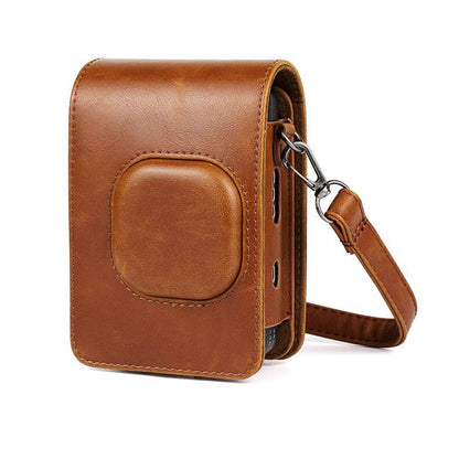 Fujifilm Instax Mini Liplay Printer PU Leather Sling Camera Bag Case with Strap