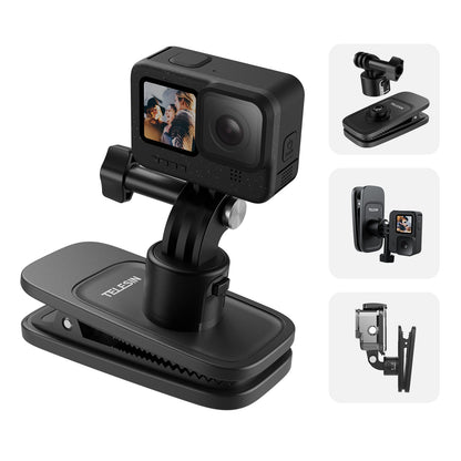 TELESIN Magnetic Quick release Backpack Clip For Action Cameras