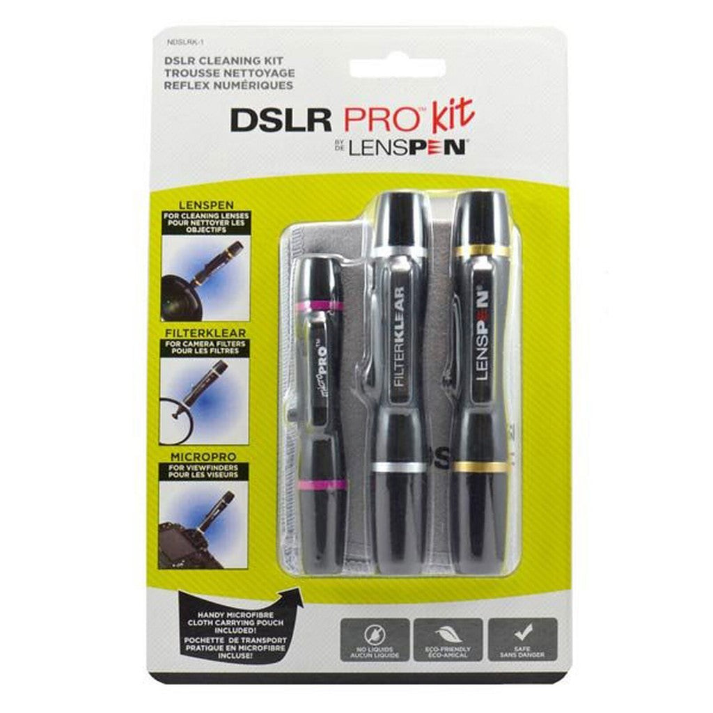 LENSPEN DSLR Camera 3-in-1 Pro Cleaning Kit LensPen FilterKlear MicroPro Microfiber cloth