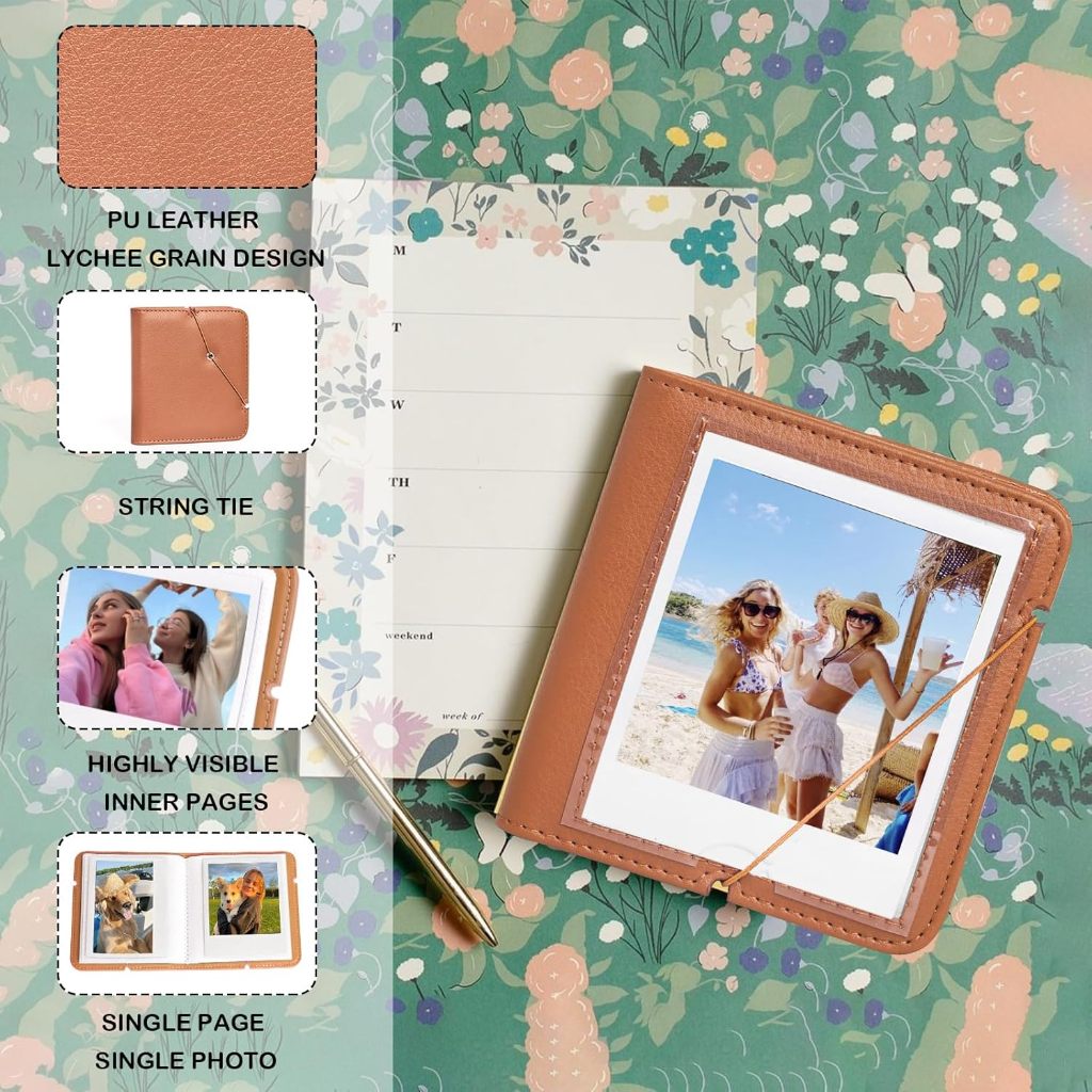 Fujifilm Instax Wide Film 28 + 1 Pocket Photo PU Leather Album for Polaroid i-type 600