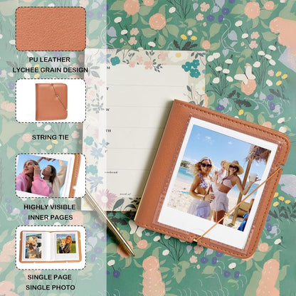 Fujifilm Instax Wide Film 28 + 1 Pocket Photo PU Leather Album for Polaroid i-type 600