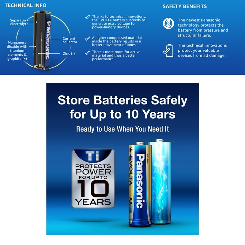 Panasonic Evolta AA 18pcs Alkaline Battery Bundle Pack