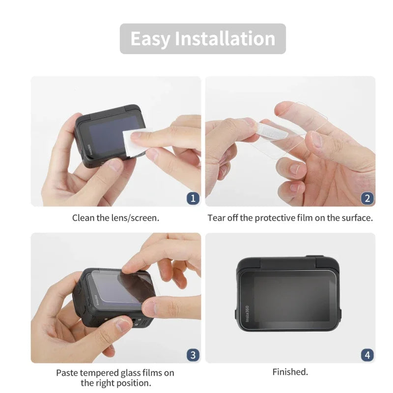 Tempered Glass For Insta360 Ace/ Ace Pro Camera Lens & Screen Protector