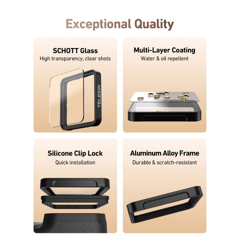 TELESIN CPL ND8 ND16 ND32 Filter Set for Insta360 Ace Pro / Ace Pro 2
